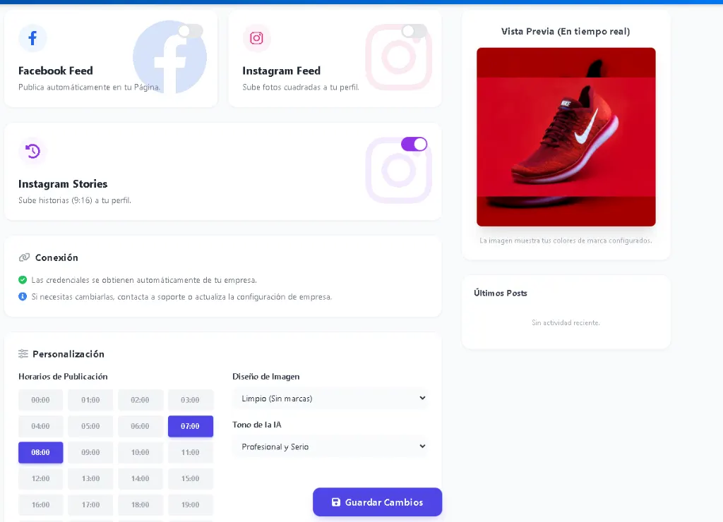 Programación de publicaciones en autopiloto de redes